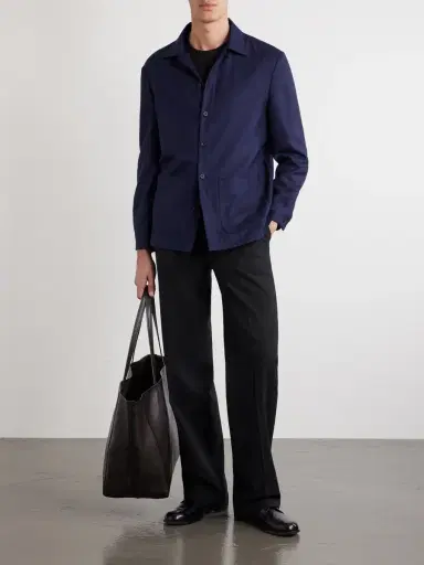 Thom Sweeney Wool Overshirt - Men | Thumbnail 2 Thom Sweeney Wool Overshirt - Men | Thumbnail 2
