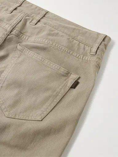 Purdey Slim-Fit Straight-Leg Cotton-Blend Twill Trousers - Men | Thumbnail 5