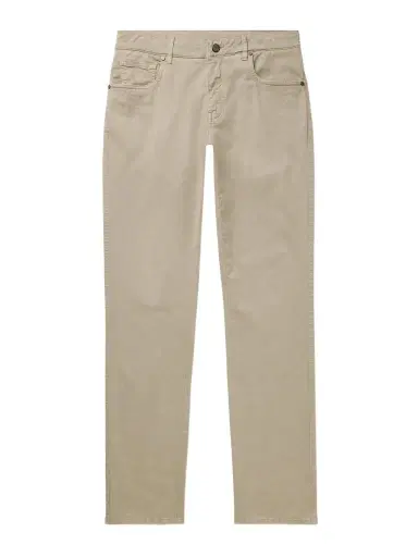 Purdey Slim-Fit Straight-Leg Cotton-Blend Twill Trousers - Men | Thumbnail 1