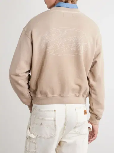 Cherry Los Angeles Embroidered Cotton-Jersey Sweater - Men | Thumbnail 4 Cherry Los Angeles Embroidered Cotton-Jersey Sweater - Men | Thumbnail 4