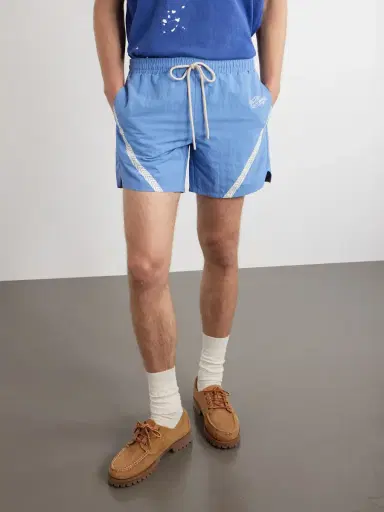 Cherry Los Angeles Logo-Printed Woven Straight-Leg Shorts - Men | Thumbnail 3
