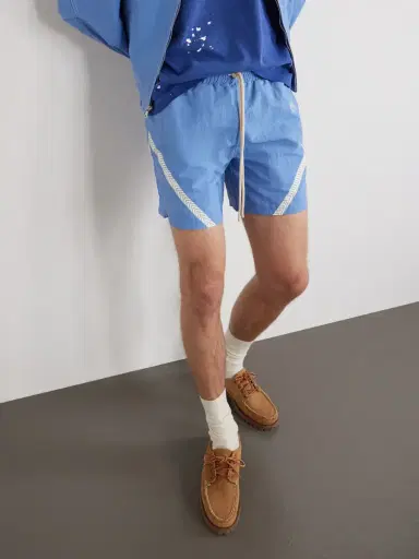Cherry Los Angeles Logo-Printed Woven Straight-Leg Shorts - Men | Thumbnail 5