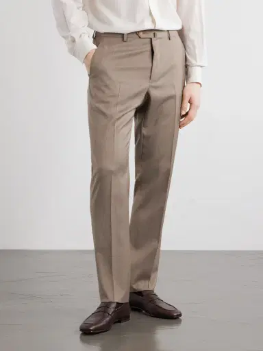 Caruso Straight-Leg Wool Suit Trousers - Men | Thumbnail 4