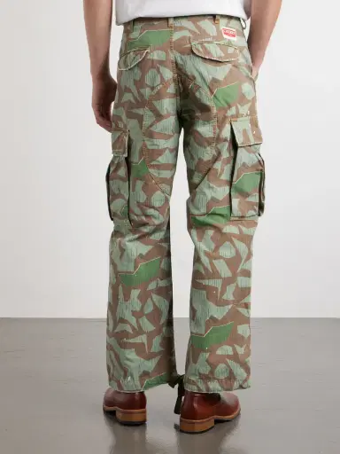 Cherry Los Angeles Camouflage Paint-splattered Cargo Wide-leg Trousers - Men | Thumbnail 4