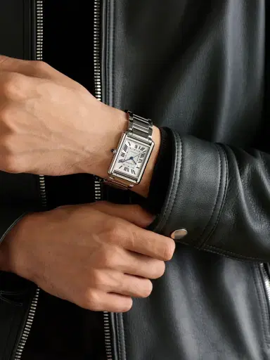 Cartier Tank Must Extra-Large Automatic Stainless Steel Watch, Ref. WSTA0053 - Men | Thumbnail 2 Cartier Tank Must Extra-Large Automatic Stainless Steel Watch, Ref. WSTA0053 - Men | Thumbnail 2