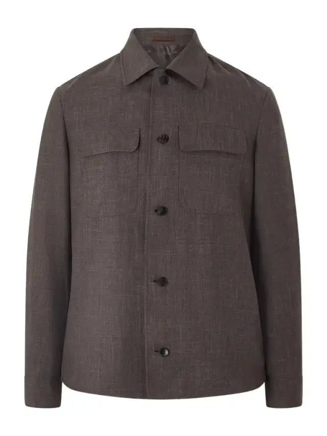 MR P. Wool, Silk and Linen-Blend Overshirt - Men