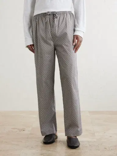 Derek Rose Ledbury 96 Printed Cotton-Poplin Pyjama Trousers - Men | Thumbnail 3 Derek Rose Ledbury 96 Printed Cotton-Poplin Pyjama Trousers - Men | Thumbnail 3