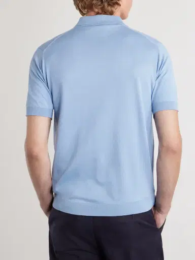 John Smedley Adrian Slim-Fit Sea Island Cotton Polo Shirt - Men | Thumbnail 4