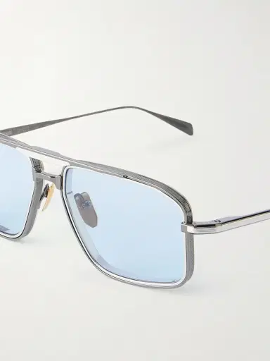 Jacques Marie Mage Earl Aviator-Frame Titanium Sunglasses - Men | Thumbnail 3