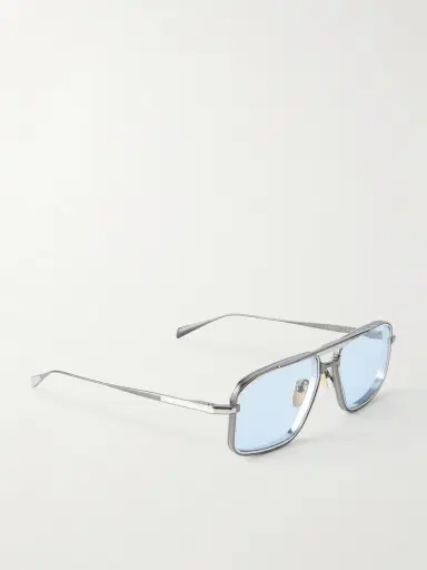 Jacques Marie Mage Earl Aviator-Frame Titanium Sunglasses - Men | Thumbnail 4