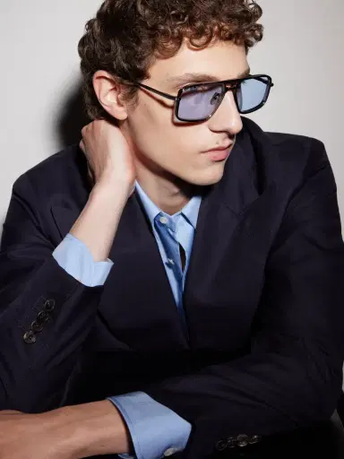Jacques Marie Mage Earl Aviator-Frame Titanium Sunglasses - Men | Thumbnail 5