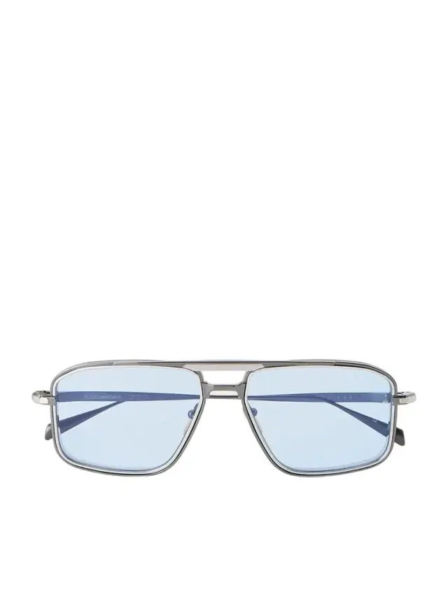 Jacques Marie Mage Earl Aviator-Frame Titanium Sunglasses - Men