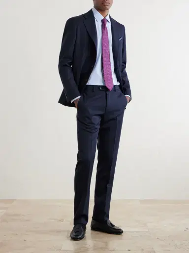 Caruso Straight-Leg Twill Suit Trousers - Men | Thumbnail 2 Caruso Straight-Leg Twill Suit Trousers - Men | Thumbnail 2