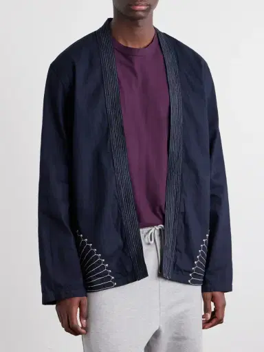 KAPITAL Kakashi Embroidered Cotton-Twill Overshirt - Men | Thumbnail 3 KAPITAL Kakashi Embroidered Cotton-Twill Overshirt - Men | Thumbnail 3