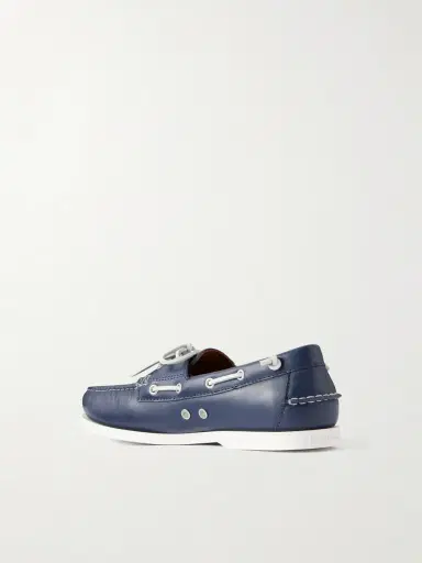 Polo Ralph Lauren Merton Leather Boat Shoes - Men | Thumbnail 4 Polo Ralph Lauren Merton Leather Boat Shoes - Men | Thumbnail 4