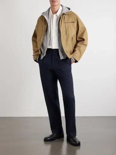 Noah Straight-Leg Cotton-Twill Trousers - Men | Thumbnail 2 Noah Straight-Leg Cotton-Twill Trousers - Men | Thumbnail 2