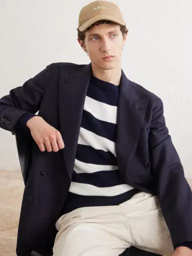 A.P.C. Charlie Logo-Embroidered Cotton-Canvas Baseball Cap - Men | Thumbnail 3 A.P.C. Charlie Logo-Embroidered Cotton-Canvas Baseball Cap - Men | Thumbnail 3