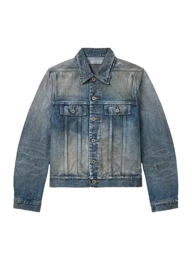 DRKSHDW by Rick Owens Distressed Denim Trucker Jacket - Men