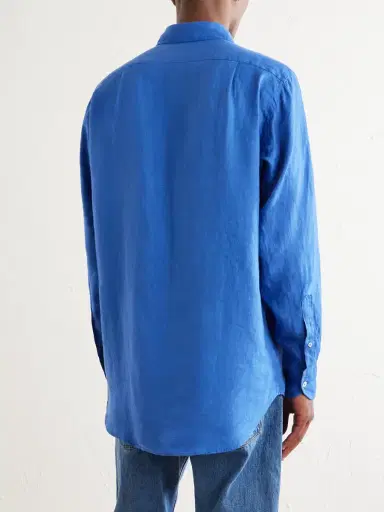 Drake's Linen Shirt - Men | Thumbnail 4 Drake's Linen Shirt - Men | Thumbnail 4