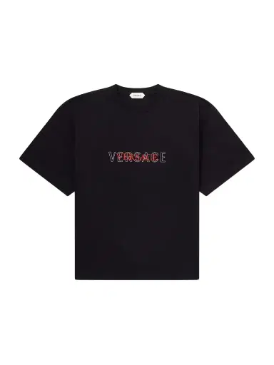 Versace Logo-Detailed Cotton-Jersey T-Shirt - Men | Thumbnail 1 Versace Logo-Detailed Cotton-Jersey T-Shirt - Men | Thumbnail 1