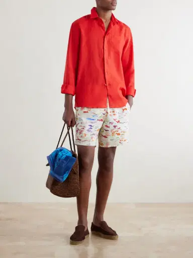 Vilebrequin Caroubis Linen Shirt - Men | Thumbnail 2