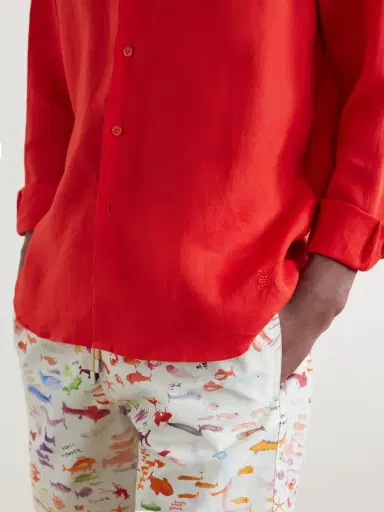 Vilebrequin Caroubis Linen Shirt - Men | Thumbnail 5