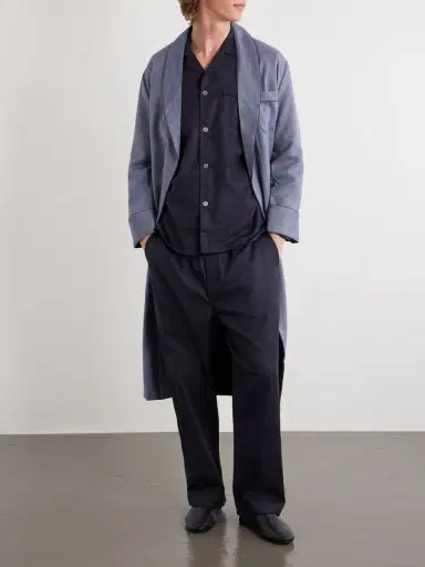 Derek Rose Paris 17 Cotton-Poplin Pyjama Set - Men | Thumbnail 2