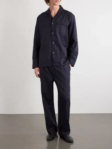 Derek Rose Paris 17 Cotton-Poplin Pyjama Set - Men | Thumbnail 3