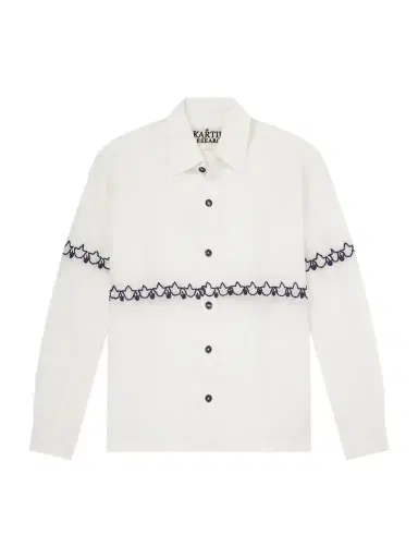 Kartik Research Embroidered Linen Shirt - Men | Thumbnail 1 Kartik Research Embroidered Linen Shirt - Men | Thumbnail 1
