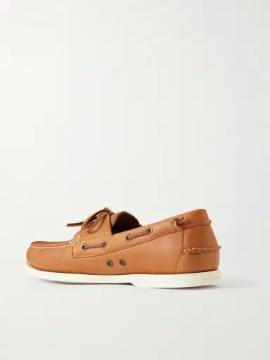 Polo Ralph Lauren Merton Leather Boat Shoes - Men | Thumbnail 4 Polo Ralph Lauren Merton Leather Boat Shoes - Men | Thumbnail 4