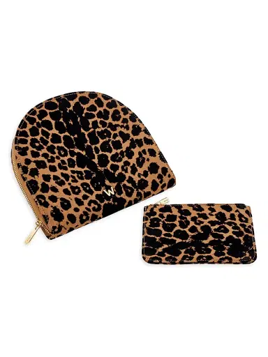 Wolf Designs Savanna Leopard Jewelry Port - Tan Black | Thumbnail 5 Wolf Designs Savanna Leopard Jewelry Port - Tan Black | Thumbnail 5