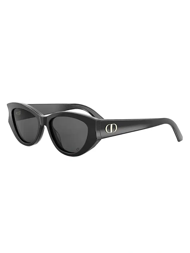 Dior Women's Glow B1I 53MM Oval Lenses - Black