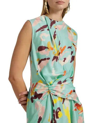 A.L.C. Women's Dion Printed Sleeveless A-Line Minidress - Mint Multi | Thumbnail 6