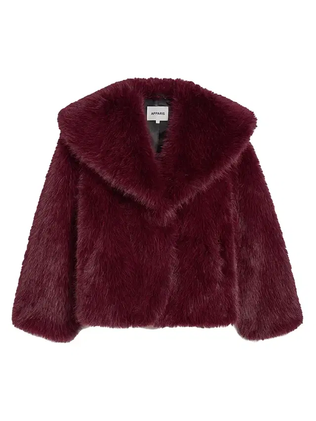 Apparis Women's Yara Faux-Fur Coat - Merlot
