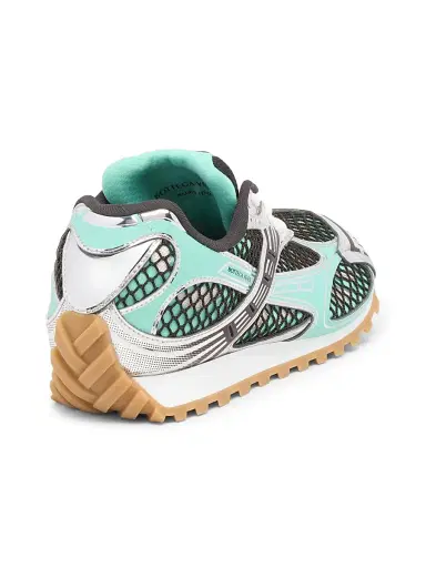 Bottega Veneta Men's Orbit Low-Top Sneakers - Green Oasis Espresso - Size 6 | Thumbnail 3