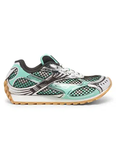 Bottega Veneta Men's Orbit Low-Top Sneakers - Green Oasis Espresso - Size 6 | Thumbnail 1