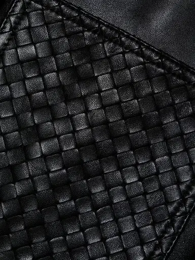 Bottega Veneta Women's Leather Relaxed-Fit Trousers - Double Black - Size 6 | Thumbnail 7