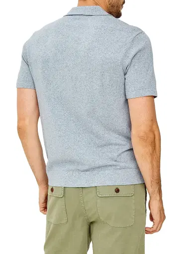 Rails Men's Richie Cotton-Blend Camp Shirt - Navy White Sky | Thumbnail 4 Rails Men's Richie Cotton-Blend Camp Shirt - Navy White Sky | Thumbnail 4