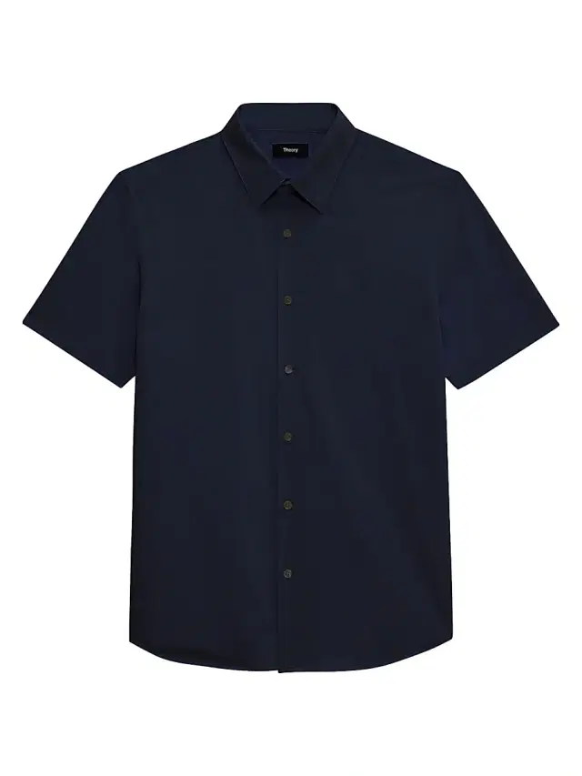 Theory Men's Irving Cotton-Blend Shirt - Eclipse