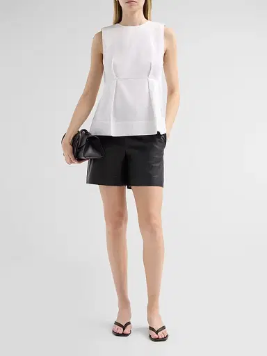 Vince Women's Paneled Cotton-Blend Top | Thumbnail 2 Vince Women's Paneled Cotton-Blend Top | Thumbnail 2