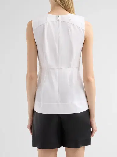 Vince Women's Paneled Cotton-Blend Top | Thumbnail 3 Vince Women's Paneled Cotton-Blend Top | Thumbnail 3