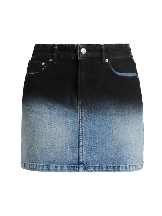 Moschino Jeans Women's Ombré Denim Miniskirt - Multi Black