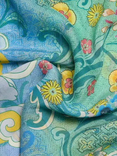 Johnny Was Women's Tami Printed Maxi Dress - Altair Scarf - Size XL | Thumbnail 7 Johnny Was Women's Tami Printed Maxi Dress - Altair Scarf - Size XL | Thumbnail 7