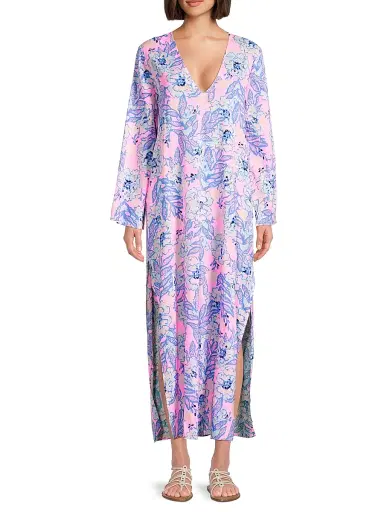 Lilly Pulitzer Women's Perry Coverup Maxi Dress - Multi Totally Koalafied | Thumbnail 3
