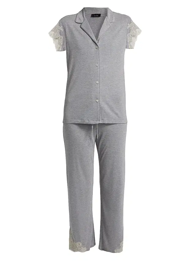 Natori Women's 2-PieceLux Shangrila Pajama Set - Grey