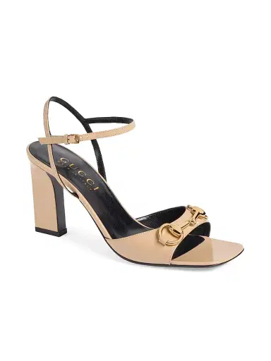 Gucci Women's Signora 85MM Leather Sandals - Rose Mole - Size 10.5 | Thumbnail 2