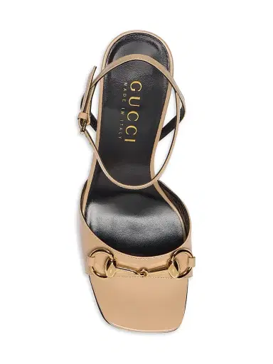 Gucci Women's Signora 85MM Leather Sandals - Rose Mole - Size 10.5 | Thumbnail 4