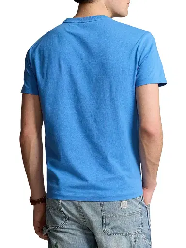 Polo Ralph Lauren Men's Logo Cotton T-Shirt - New England Blue | Thumbnail 4
