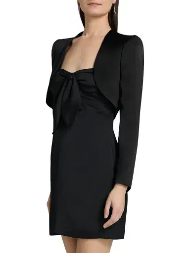 Ramy Brook Women's Gia Open-Front Capelet - Black | Thumbnail 4