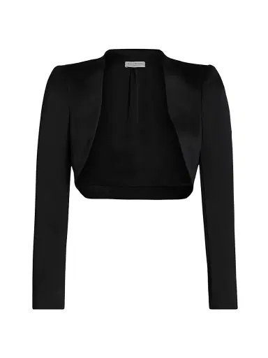 Ramy Brook Women's Gia Open-Front Capelet - Black | Thumbnail 1